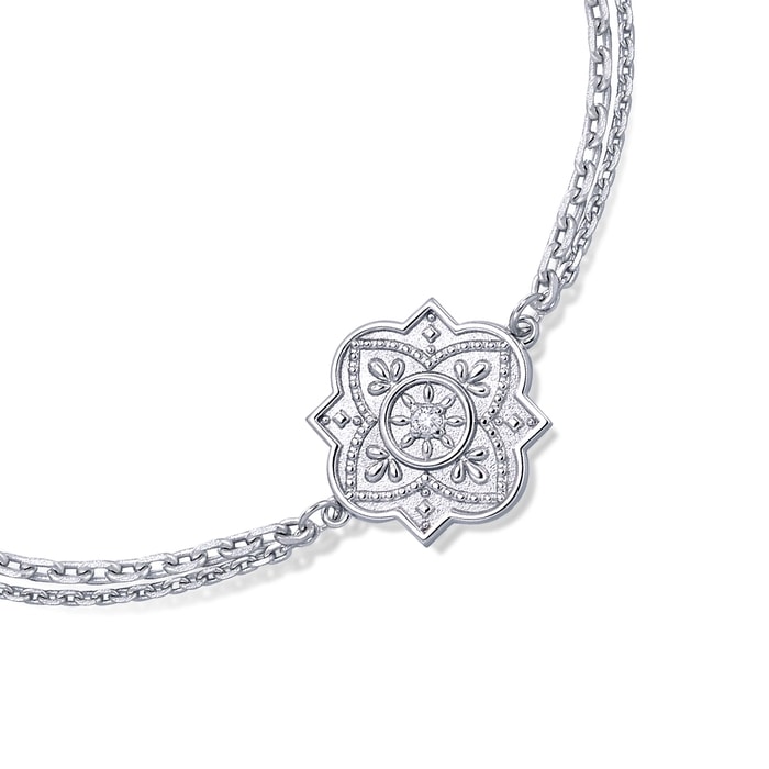 18K白色黄金 手鍊 | 周生生珠寶 | 85662B - 4