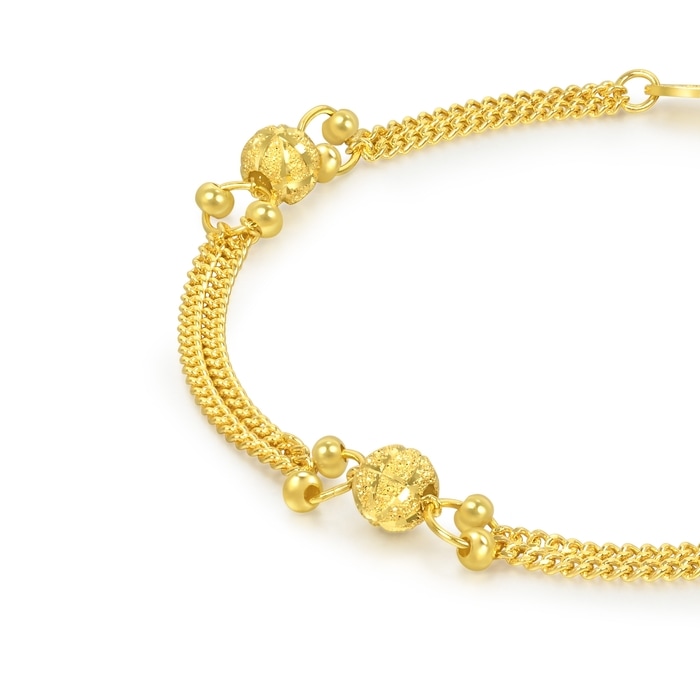 999.9 Gold Bracelet | 86584B(17 cm/~0.144 tael) | Chow Sang