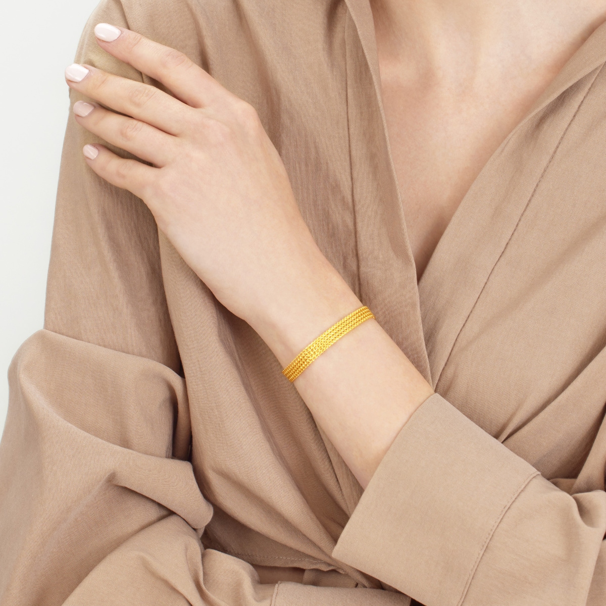 999.9 Gold Bracelet | 89873B(18 cm/~0.328 tael) | Chow Sang