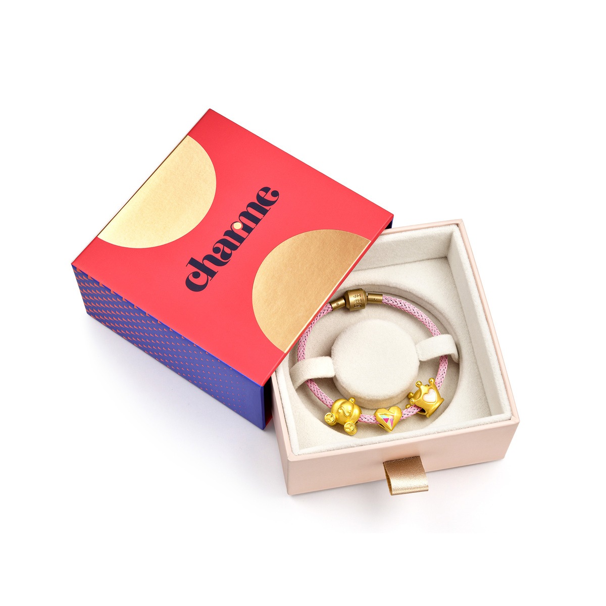 Chow Sang Sang Murano Glass Charm Bead Bracelet for Women JGL0006 