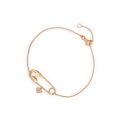 18K Red Gold Diamond Pin Bracelet