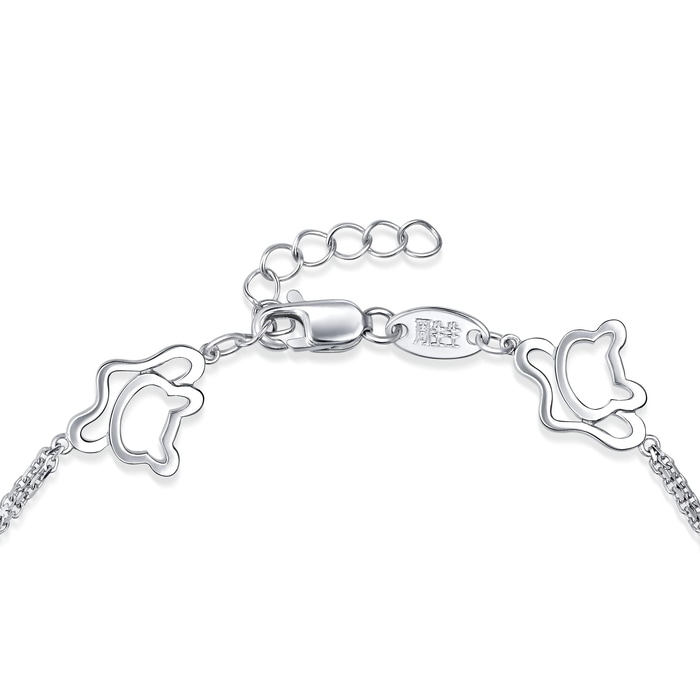 950鉑金 手鍊 | 周生生珠寶 | Love Decode 「愛情密語 」 | 90419B - 5