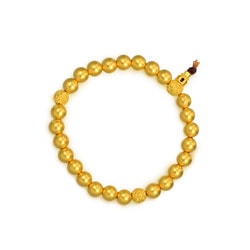 「東方古祖」999.9黃金佛珠間菩提手鍊