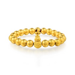 「東方古祖」999.9 黃金佛珠間菩提手鍊