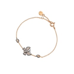 'Symphony' 18K Red & Black Gold Diamond Bracelet