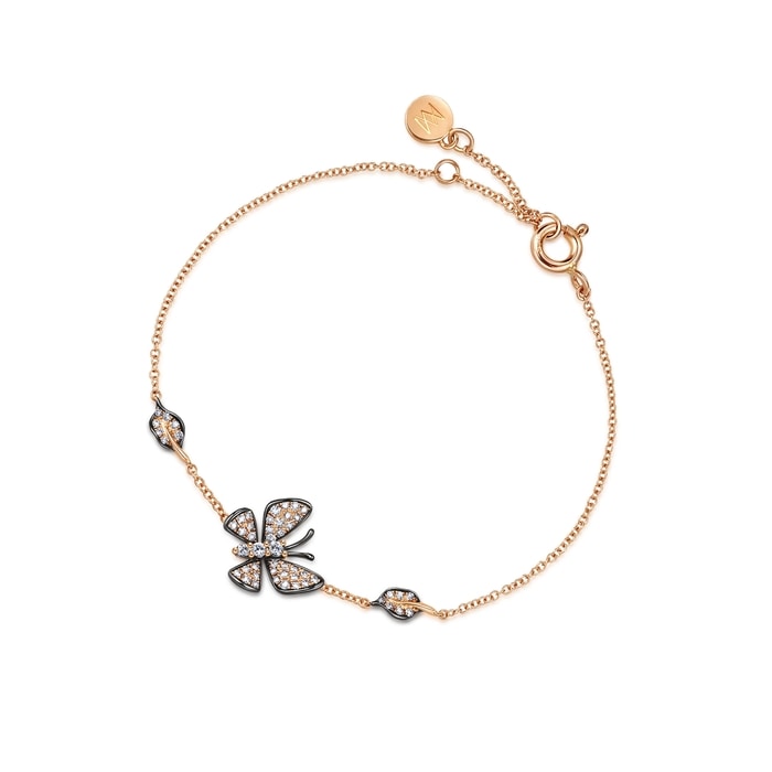 18K Rose & Black Gold Bracelet | Chow Sang Sang Jewellery | 90696B - 1