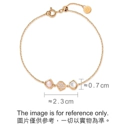 'Harmony' 18K Rose Gold Mother of Pearl Bracelet