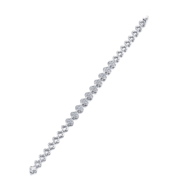 18K白色黄金 手鍊 | 周生生珠寶 | Happy Floret 「幸福花語」 | 91017B - 2