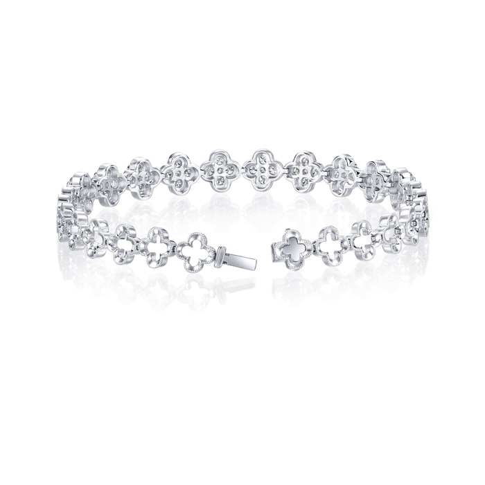 18K白色黄金 手鍊 | 周生生珠寶 | Happy Floret 「幸福花語」 | 91017B - 4