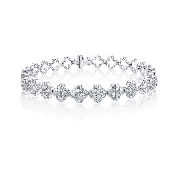 18K白色黄金 手鍊 | 周生生珠寶 | Happy Floret 「幸福花語」 | 91017B - 1