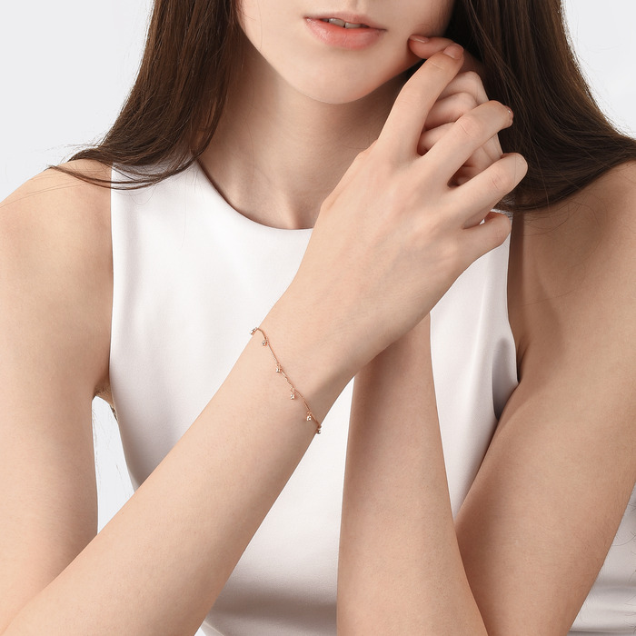 18K Rose Gold Bracelet | Chow Sang Sang Jewellery | Minty Collection | 91147B - 2