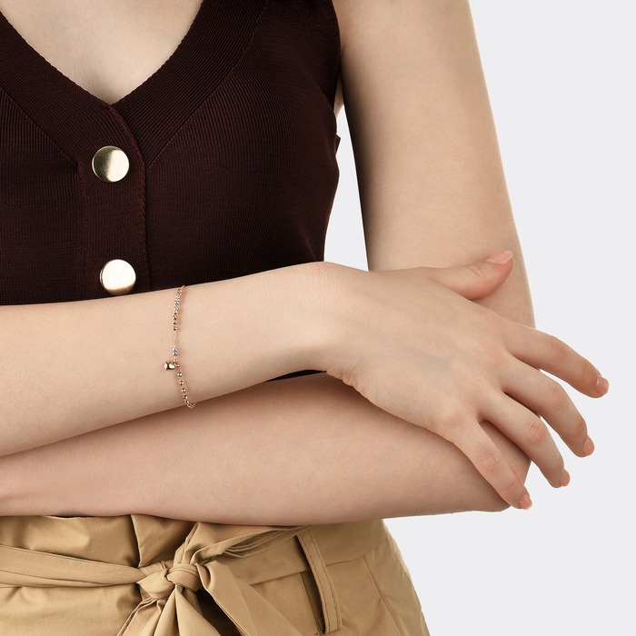 18K Multi-coloured Gold Bracelet | Chow Sang Sang Jewellery | Minty Collection | 91148B - 2
