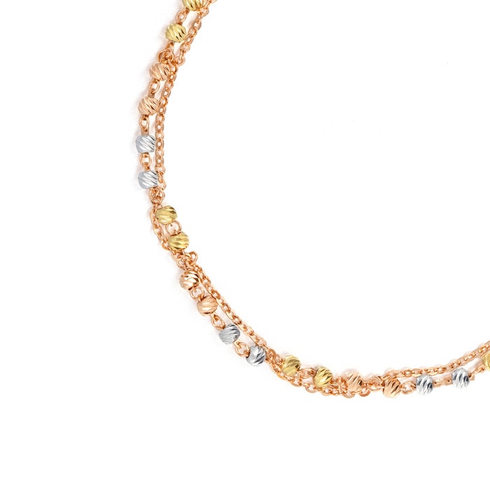 18K三色或以上分色黃金 手鍊 | 周生生珠寶 | 薄荷系列 | 91150B - 4