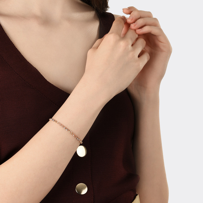 18K三色或以上分色黃金 手鍊 | 周生生珠寶 | 薄荷系列 | 91150B - 3