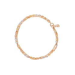 18K三色或以上分色黃金手鍊