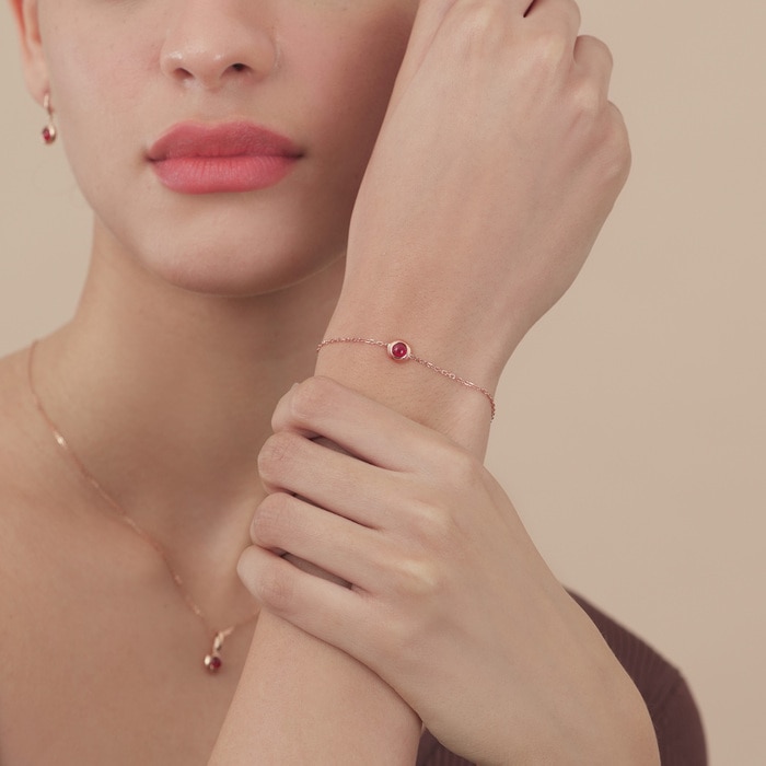 18K玫瑰金 手鍊 | 周生生珠寶 | 91237B - 3