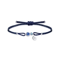 「Form「形」」18K白色黃金藍寶石手鍊