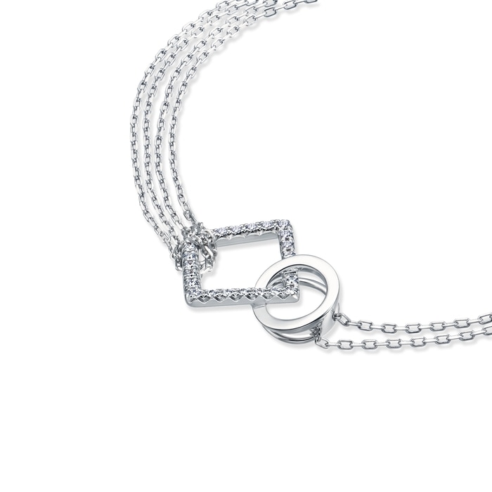 18K White Gold Bracelet | Chow Sang Sang Jewellery | 91463B - 4