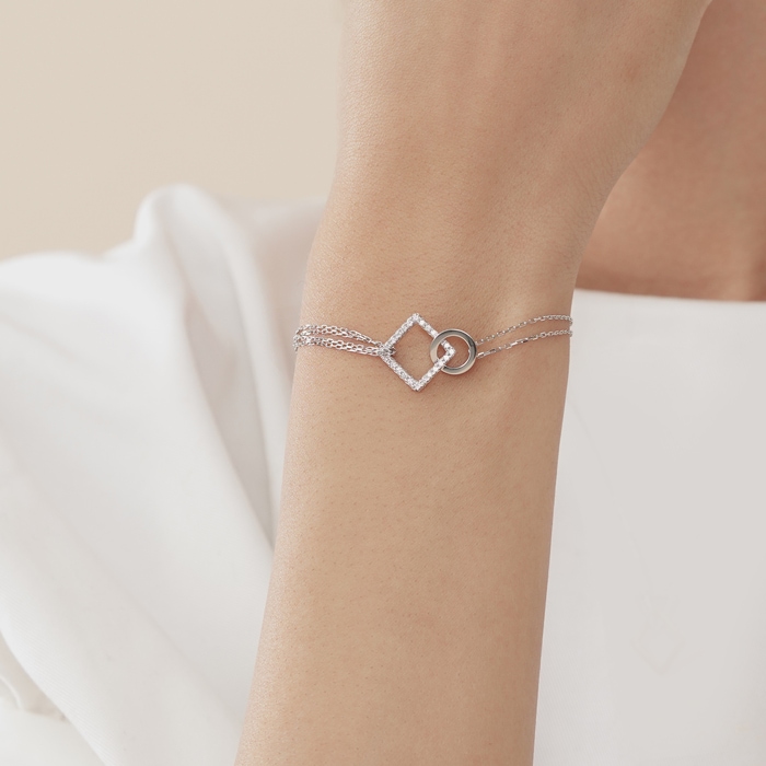 18K White Gold Bracelet | Chow Sang Sang Jewellery | 91463B - 2