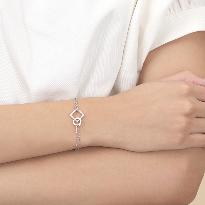 18K White Gold Bracelet | Chow Sang Sang Jewellery | 91463B - 3