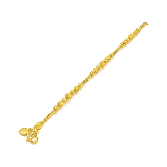 【送料&関税込】IRO Barana 999.9 Gold Bracelet | 91537B(18 cm/~0.253 tael) | Chow Sang