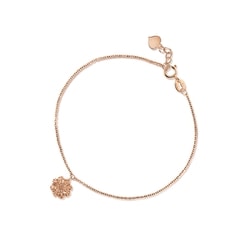 18K 紅色黃金雪花手鍊