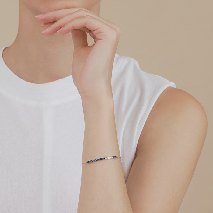 18K White & Black Gold Bracelet | Chow Sang Sang Jewellery | 91783B - 2