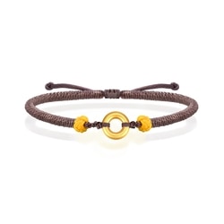 足金平安扣手鍊