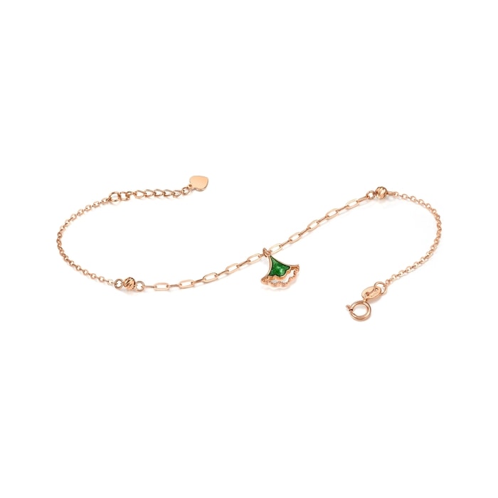 18K玫瑰金 手鍊 | 周生生珠寶 | 薄荷系列 | 92255B - 7