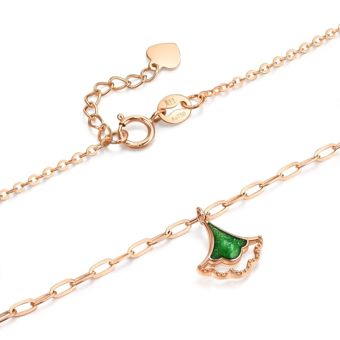 18K玫瑰金 手鍊 | 周生生珠寶 | 薄荷系列 | 92255B - 6