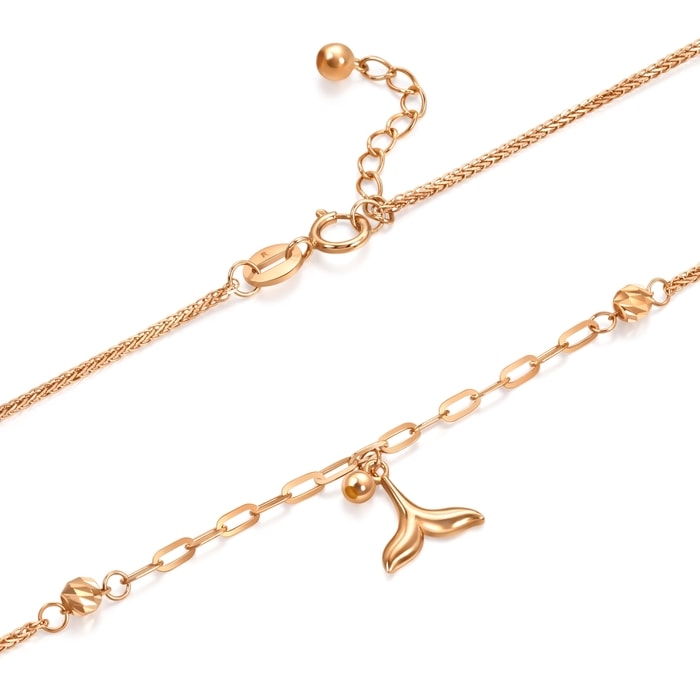 18K玫瑰金 手鍊 | 周生生珠寶 | 薄荷系列 | 92257B - 6