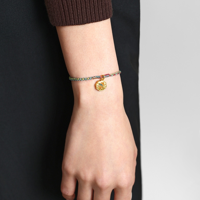 Solid Gold Bracelet | Chow Sang Sang Jewellery | Cultural Blessings | 92610B - 2