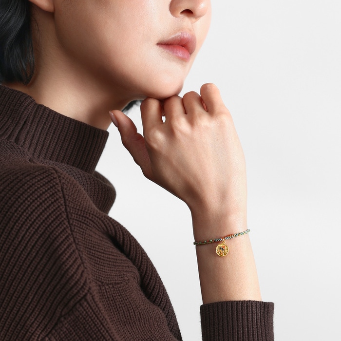 Solid Gold Bracelet | Chow Sang Sang Jewellery | Cultural Blessings | 92610B - 3