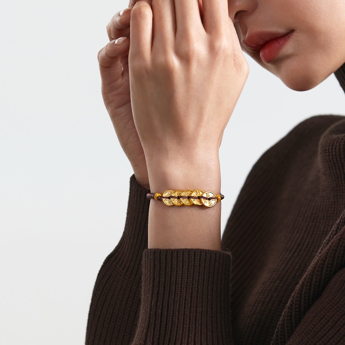 Solid Gold Bracelet | Chow Sang Sang Jewellery | Cultural Blessings | 92651B - 2