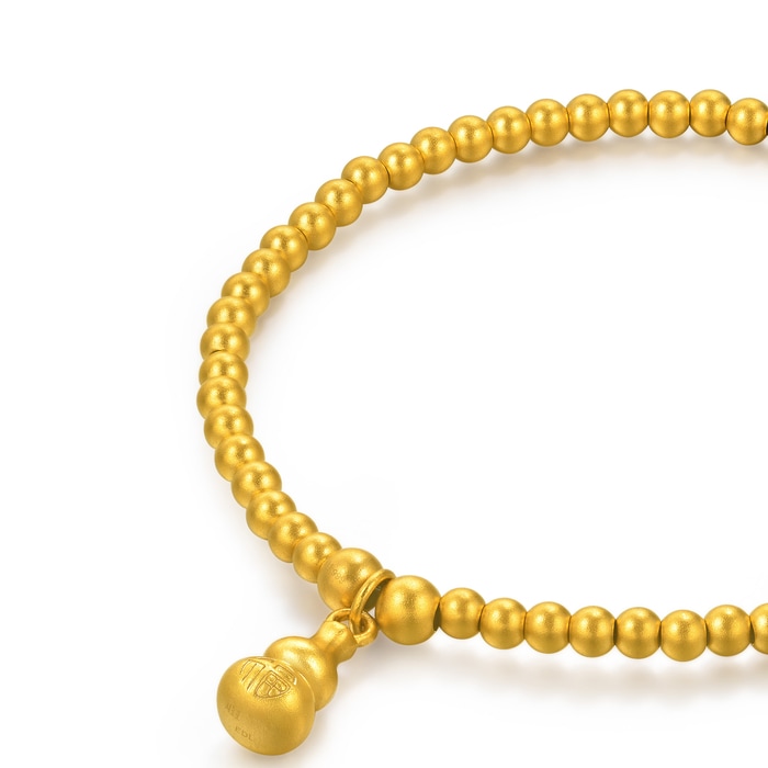 Cultural Blessings - 'The Oriental' 999.9 Gold Gourd Bracelet