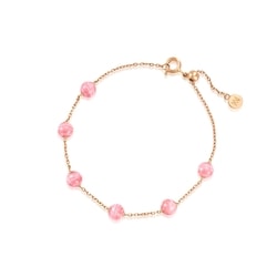 'Cosmos' 18K Rose Gold Rhodochrosite Bracelet