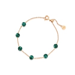 'Cosmos' 18K Rose Gold Malachite Bracelet