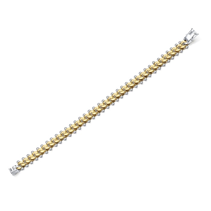 18K黃色及白色黃金 手鍊 | 周生生珠寶 | 92989B - 5