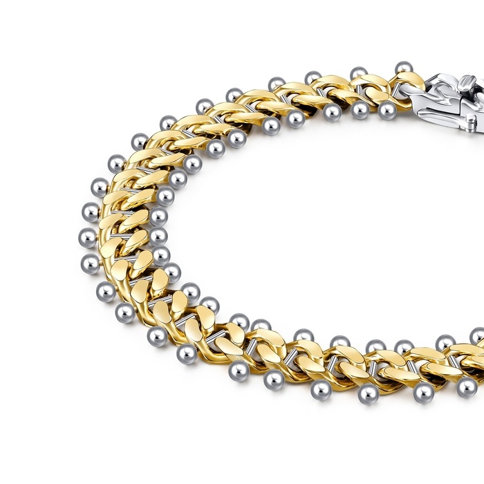 18K黃色及白色黃金 手鍊 | 周生生珠寶 | 92989B - 4