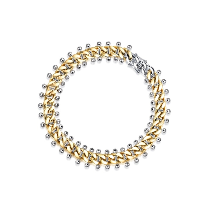 18K黃色及白色黃金 手鍊 | 周生生珠寶 | 92989B - 1