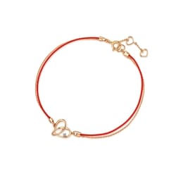 'Love Knot' 18K Rose Gold Diamond Bracelet