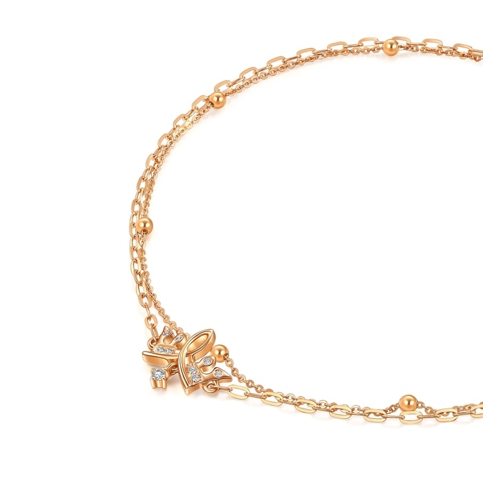 18K Rose Gold Bracelet | Chow Sang Sang Jewellery | Minty Collection | 93320B - 4