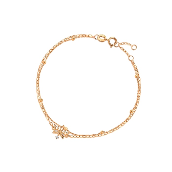 18K Rose Gold Bracelet | Chow Sang Sang Jewellery | Minty Collection | 93320B - 1