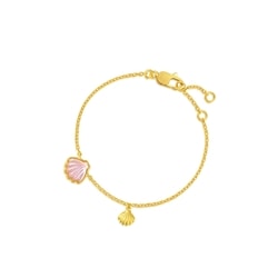 Love Decode Pure Gold Shell Bracelet