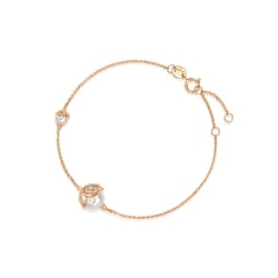 18K Rose Gold Freshwater Pearl Bracelet