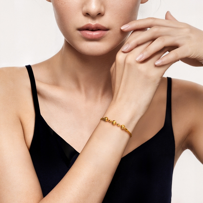 Solid Gold Bracelet | Chow Sang Sang Jewellery | Essence | 93683B - 3