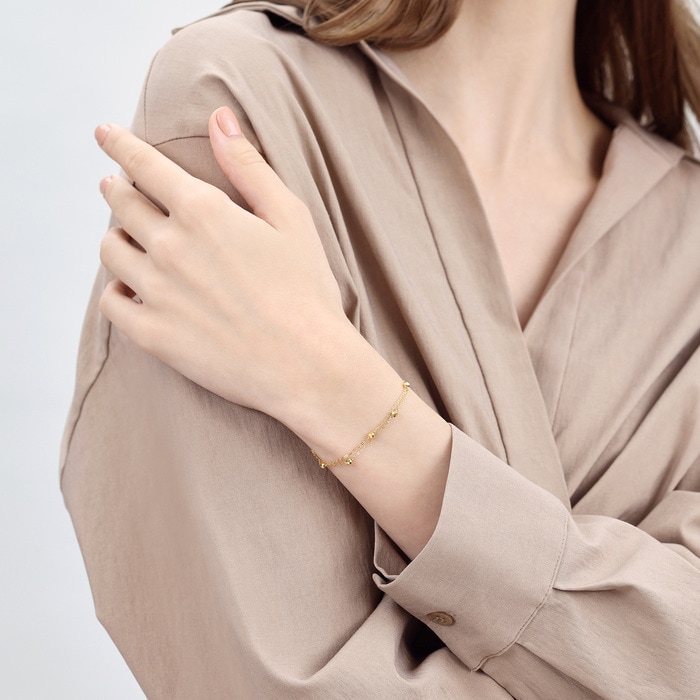 Solid Gold Bracelet | Chow Sang Sang Jewellery | Essence | 93852B - 3