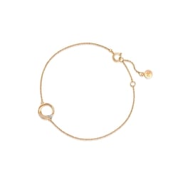 「傾星」18K白紅分色黃金鑽石手鍊