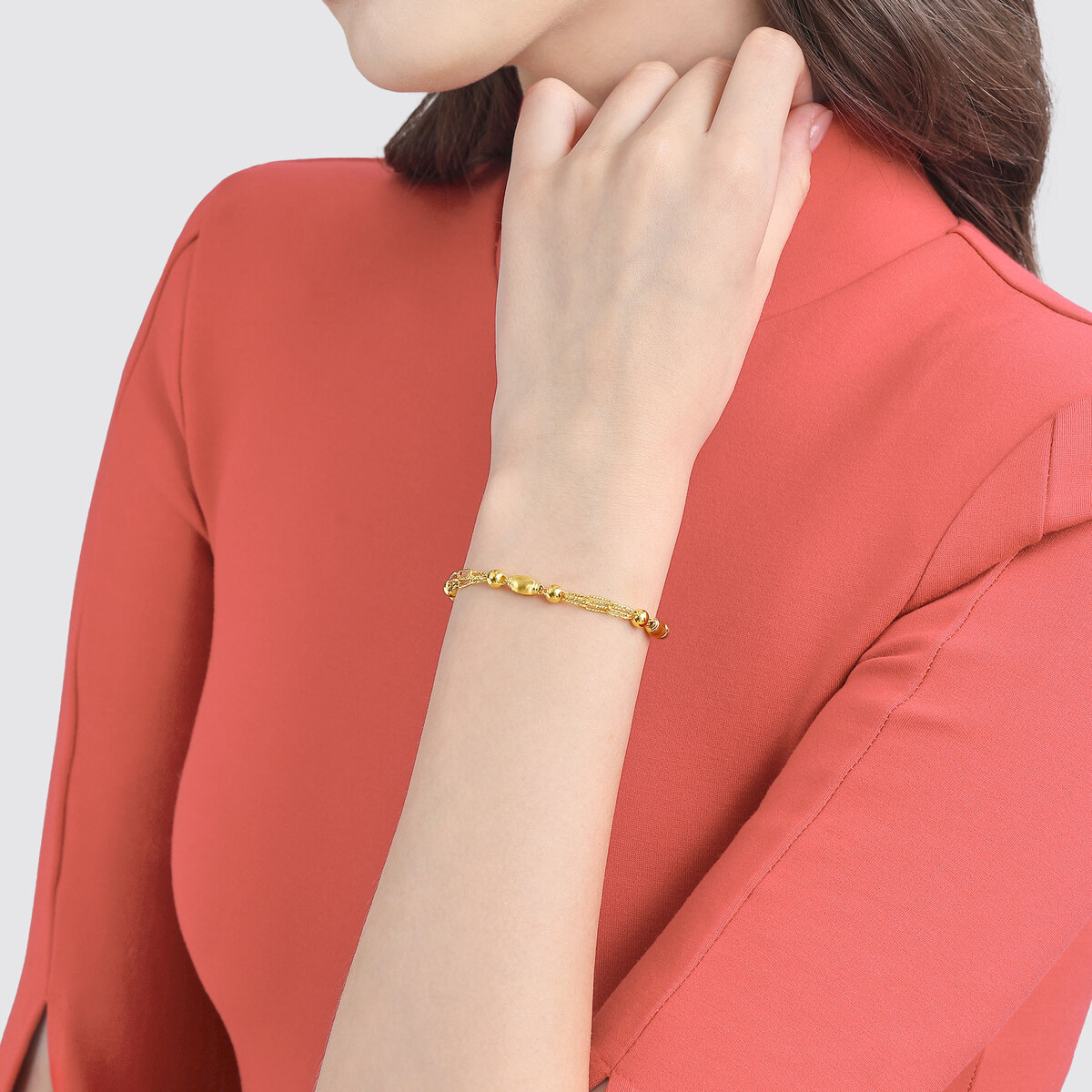 999.9 Gold Bracelet | 93900B(19 cm/~0.221 tael) | Chow Sang