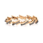 M' 18K Red & Black Gold Diamond Bracelet